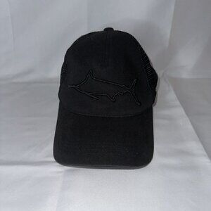 Costa Del Mar | Stealth Marlin Trucker Hat Black Snap Back